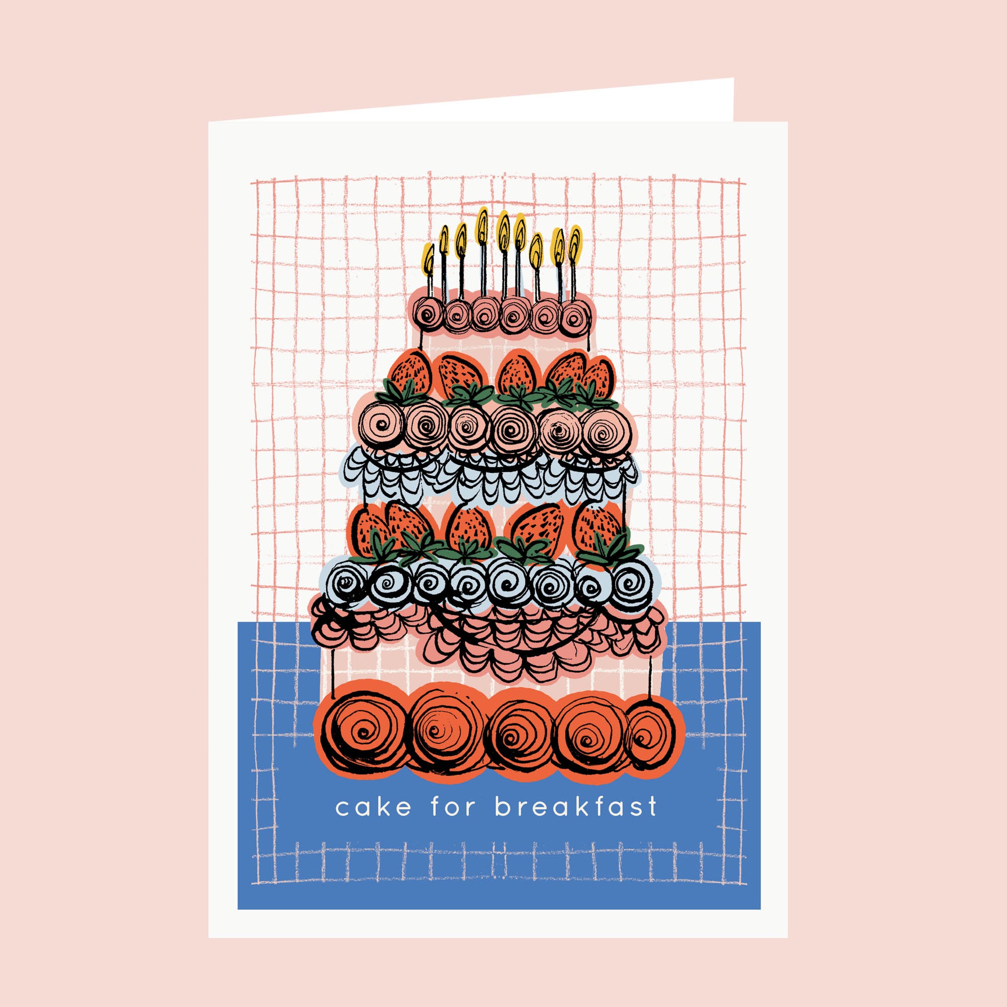 Cake for Breakfast Birthday Card