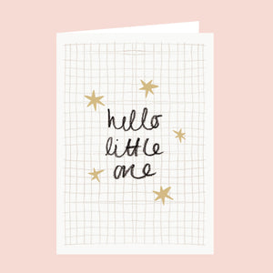 Hello Little One New Baby Card