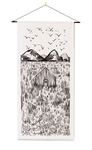 Mountain Cabin Murmuration Wall Hanging - 30 x 75 (Copy)